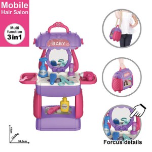 Pretend Play Makeup Toy Beauty Salon Set for Little Girls Kids 